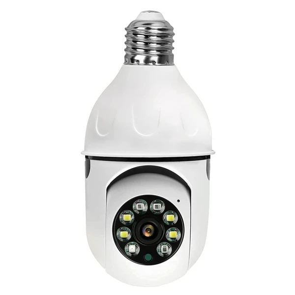 نوع دوربین: دوربین امنیتی و نظارتی نوع اتصال: بی‌سیم (Wi-Fi) نوع حسگر تصویر: CCD جنس بدنه: پلاستیک منبع تغذیه: ۲۲۰ ولت شهری وضوح تصویر: 1080P (Full-HD) اقلام همراه: دفترچه راهنما و هولدر